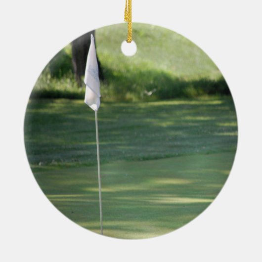 Ornement de Noël de golf (Dos)