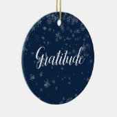 Ornement de Noël de gratitude (Droite)