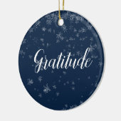 Ornement de Noël de gratitude (Gauche)