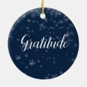 Ornement de Noël de gratitude (Dos)