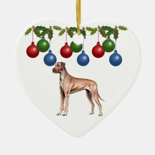 Ornement de Noël de great dane