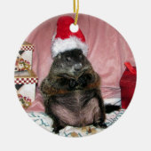 Ornement de Noël de Groundhog d'animal familier de (Devant)