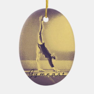 Ornement de Noël de "gymnaste"