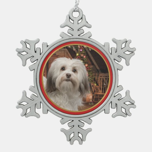 Ornement de Noël de Havanese (Devant)