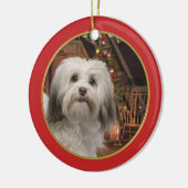 Ornement de Noël de Havanese (Gauche)
