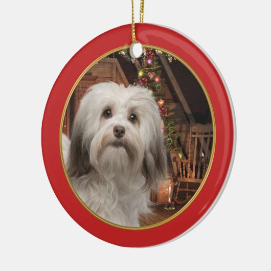 Ornement de Noël de Havanese (Gauche)