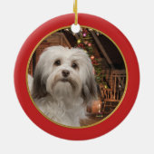 Ornement de Noël de Havanese (Dos)