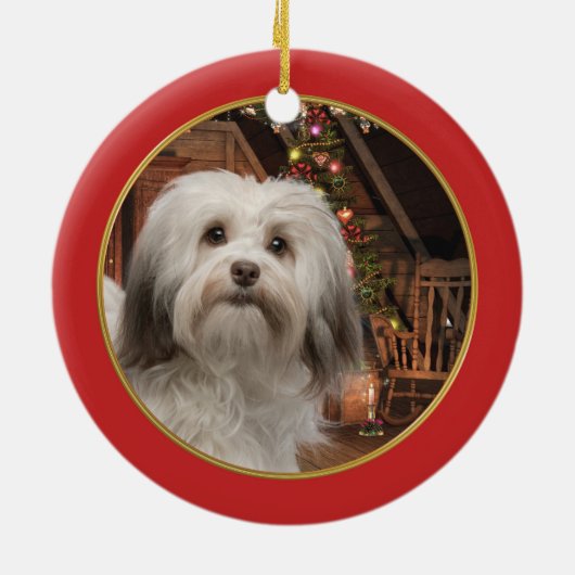 Ornement de Noël de Havanese (Dos)