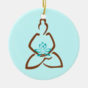 Ornement de Noël de henné de Bouddha Lotus