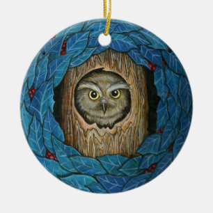 Ornement de Noël de hibou