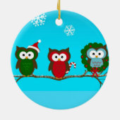 Ornement de Noël de hibou (Dos)