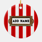 Ornement de Noël de hockey sur gazon (Dos)