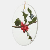 Ornement de Noël de Holly Berries (Gauche)