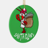 Ornement de Noël de homard de griffes de Père Noël (Droite)