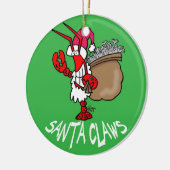 Ornement de Noël de homard de griffes de Père Noël (Gauche)