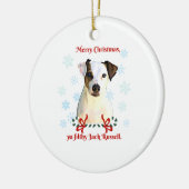 Ornement de Noël de Jack Russell (Gauche)