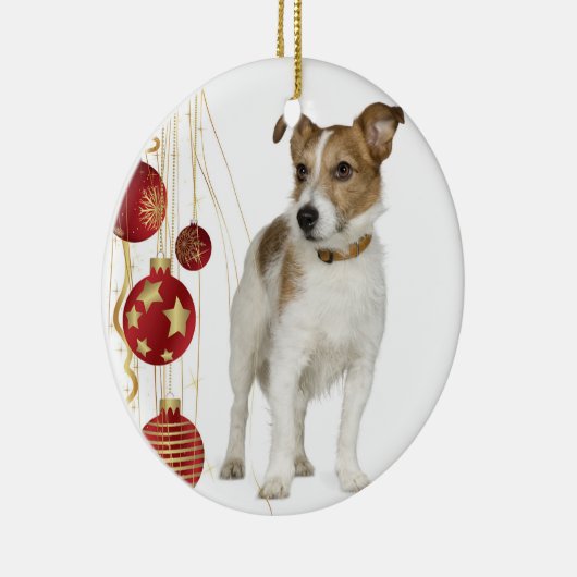 Ornement de Noël de Jack Russell (Droite)