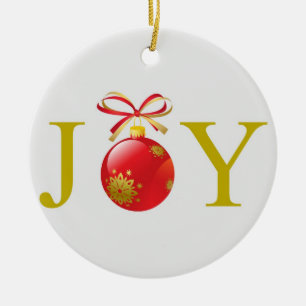Ornement de Noël de joie d'or