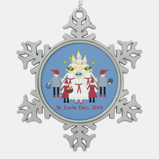 Ornement de Noël de jour du St Lucia (Devant)