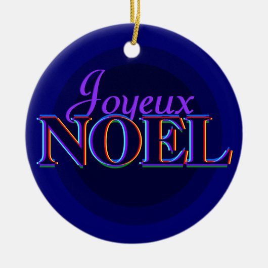 Ornement de Noël de Joyeux Noel (Devant)