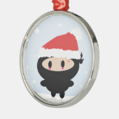 Ornement de Noël de Kawaii Ninja (Gauche)