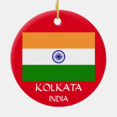 Ornement de Noël de Kolkata Inde (Dos)