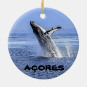 Ornement de Noël de la baleine à vaches Açores (Dos)