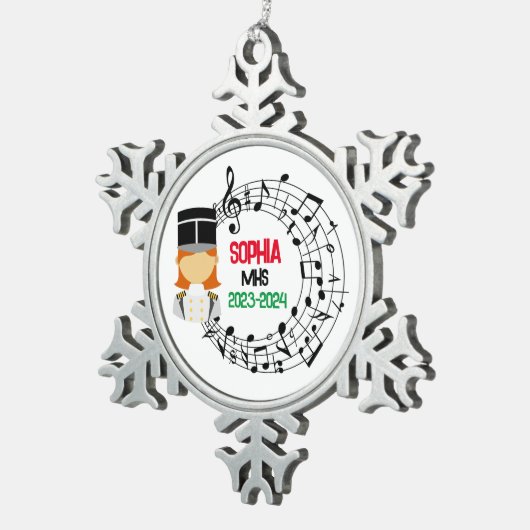 Ornement de Noël de la bande Marching (Vue impression)