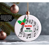 Ornement de Noël de la bande Marching Clarinet