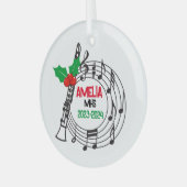 Ornement de Noël de la bande Marching Clarinet (Avant gauche)
