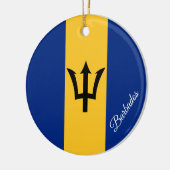 Ornement de Noël de la Barbade, Drapeau de la Barb (Gauche)