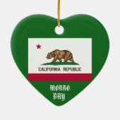 Ornement de Noël de la Californie de baie de Morro (Dos)
