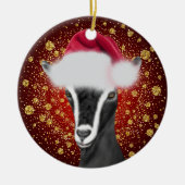 Ornement de Noël de la chèvre alpine (Devant)