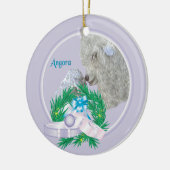 Ornement de Noël de la Chèvre d'Angora (Gauche)