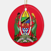 Ornement de Noël de la crête de Tanzanie (Gauche)