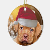 Ornement de Noël de la Dogue de Bordeaux (Gauche)