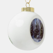 Ornement de Noël de la forêt enneigée (Gauche)