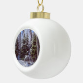 Ornement de Noël de la forêt enneigée (Droite)