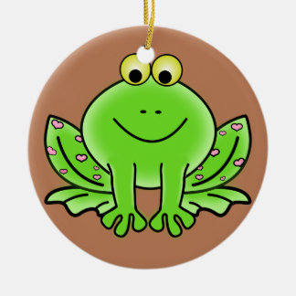 Ornement de Noël de la grenouille