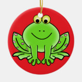 Ornement de Noël de la grenouille (Devant)