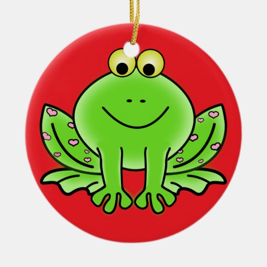 Ornement de Noël de la grenouille (Devant)