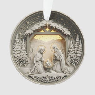 Ornement de Noël de la Nativité – Sainte Famille 1