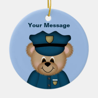 Ornement de Noël de la police personnalisée