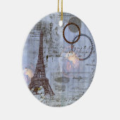 Ornement de Noël de la Tour Eiffel en vapeur (Droite)