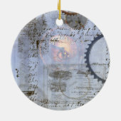 Ornement de Noël de la Tour Eiffel en vapeur (Dos)