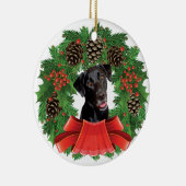 Ornement de Noël de labrador retriever (Droite)