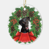 Ornement de Noël de labrador retriever (Gauche)