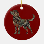 Ornement de Noël de Labrador Retriever (Dos)