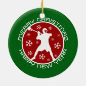 Ornement de Noël de lacrosse (Dos)