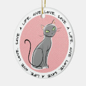 Ornement de Noël de l'adoption des animaux domesti (Gauche)